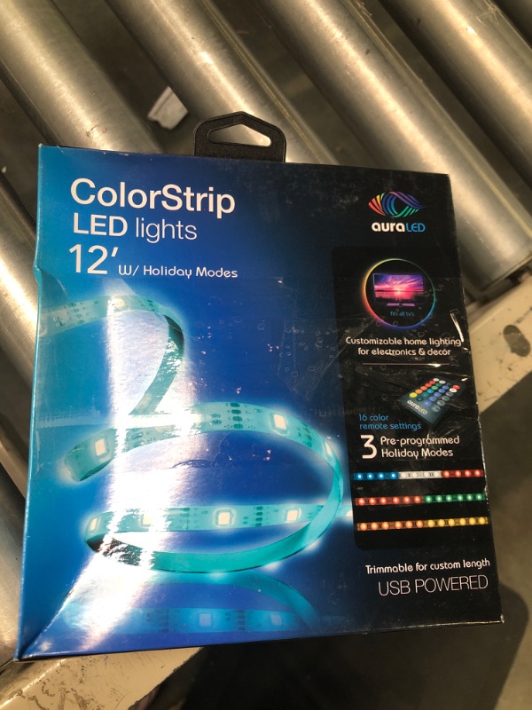 Photo 1 of Aura LED ColorStrip LED Lights w/Holiday Modes, RED, WHITE, BLUE, GREEN, 12 inches, 8288HD