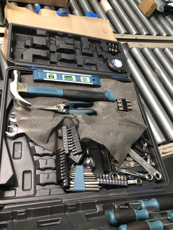 Photo 1 of Anvil 3/8 in. Drive SAE and Metric Home Tool Kit Set (137-Piece)