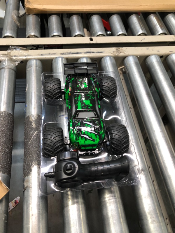 Photo 3 of BAZOLOTA RC Car, 1:18 Scale All Terrain RC Truck, 2WD 20Km/h Remote Control Car, Remote Control Truck with LedLight and Two Rechargeable Batteries, Monster Truck Off Road Racing Car for Kid and Adult