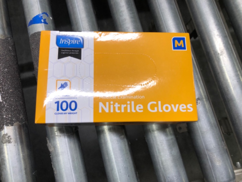 Photo 2 of Inspire Nitrile Gloves | THE ORIGINAL Quality Stretch Nitrile Exam Cobalt Blue | 4.5 Gloves Medium Box of 100