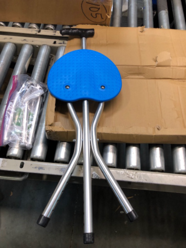 Photo 1 of Yayayo Hold 440 lbs Folding Canes with Seat Walking Stick Height Adjustment Cane Seat Capacity Frosted Handle with Magnetic Therapy Stone Massage Crutches Stool