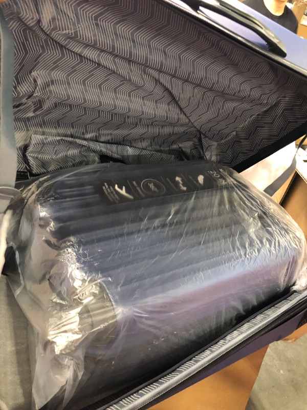Photo 1 of Travelers Club Midtown Hardside 4-Piece Luggage Travel Set, Navy Blue 4-Piece Set Navy Blue