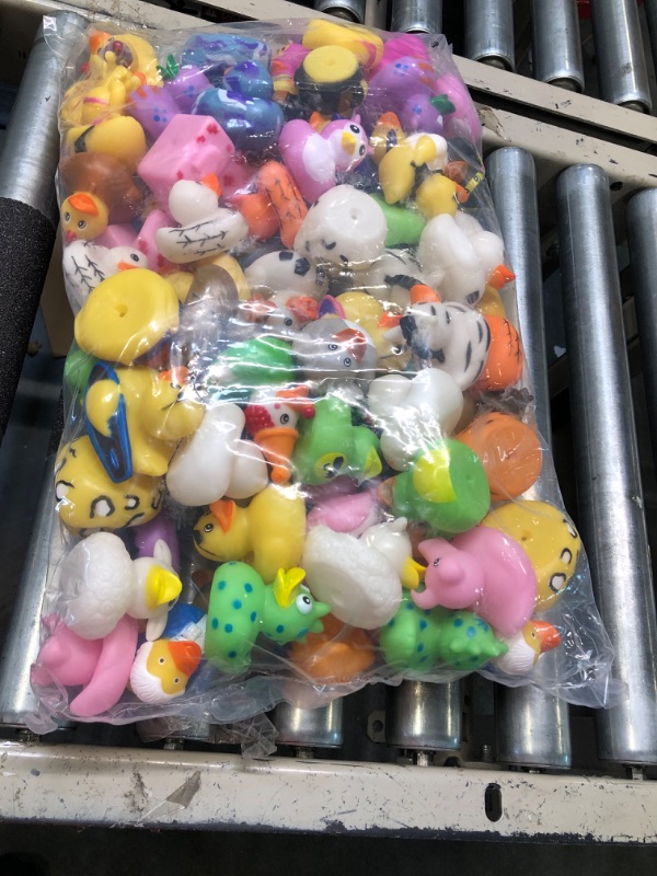 Photo 3 of 50 Pack Rubber Ducks for Kids Bath Toys and Jeep Ducks for Ducking, Rubber Ducks in Bulk for Kids, Baby Showers Accessories, Birthday Gifts and Summer Pool Party