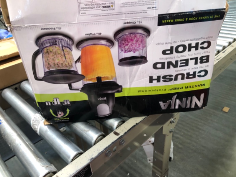 Photo 1 of Ninja QB1004 Blender/Food Processor with 450-Watt Base, 48oz Pitcher, 16oz Chopper Bowl, and 40oz Processor Bowl for Shakes, Smoothies, and Meal Prep