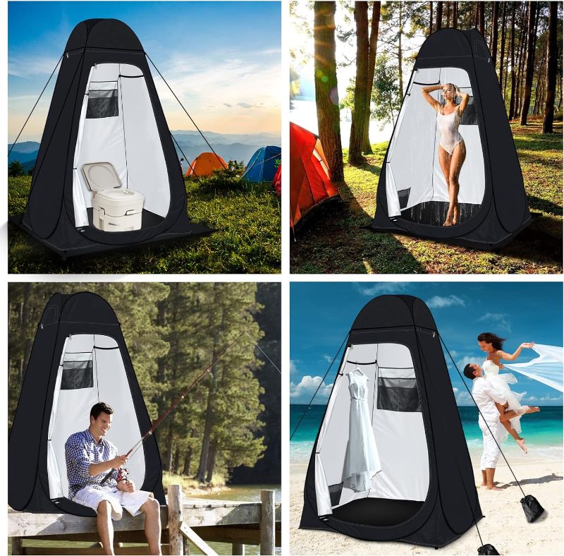 Photo 1 of AOSION-Pop Up Changing Room Portable Shower Tent,Extra Tall Privacy Shelters Room with Carrying Bath Bag for Outdoor Indoor Camping,Hiking.