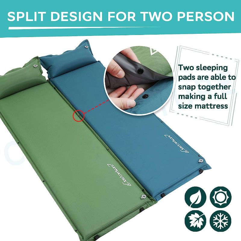 Photo 1 of 
Clostnature Self Inflating Sleeping Pad for Camping - 1.5/2/3 inch Camping Pad, Lightweight Inflatable Camping Mattress Pad, Insulated Foam Sleeping Mat for Backpacking, Tent, Hammock