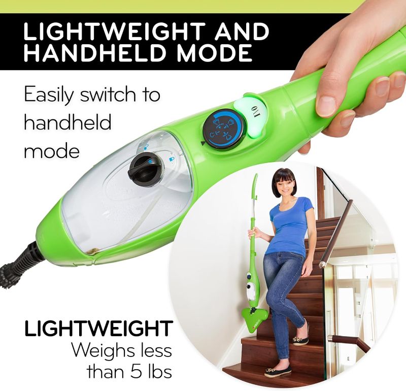Photo 1 of H2O Mop X5 Dualblast All-Purpose Steam Cleaner for Home Use, Floor Cleaner, Grout cleaner, Hand Held steamer and Upholstery cleaner,Ideal for hardwood, tiles, grout, floor, upholstery, carpet