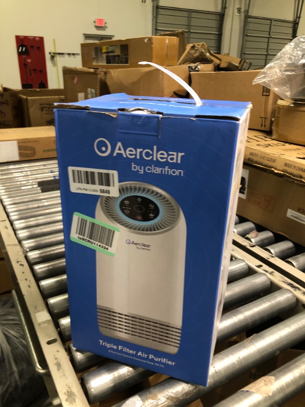 Photo 2 of Clarifion AerClear - Air Purifier for Home, 3-Stage Filtration System with HEPA Filter, Ionize and Clean Air Office Bedroom, Helps With Dust, Pets, Smoke, Pollen, 7 Night Light Mode, Low Noise