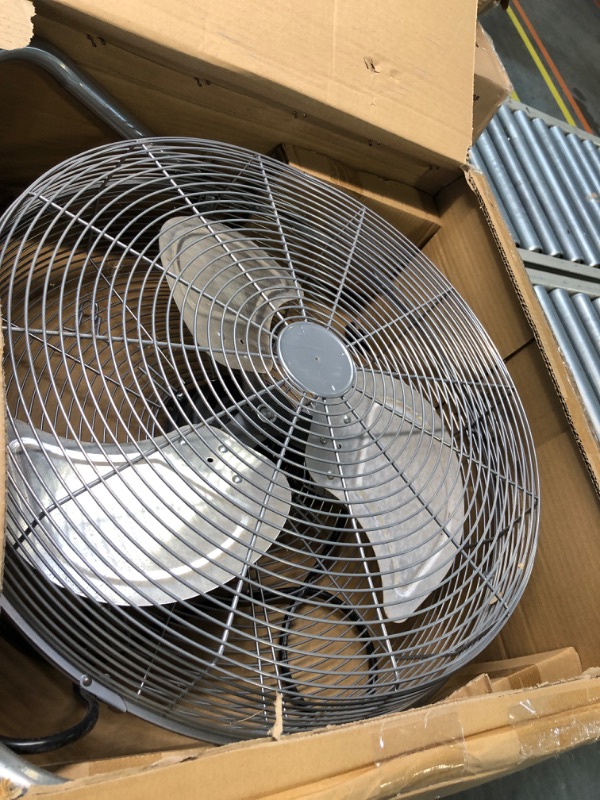 Photo 3 of 20 in. Super Turbo High Velocity Floor Fan 7500 CFM, 225-Watt Motor, Silver