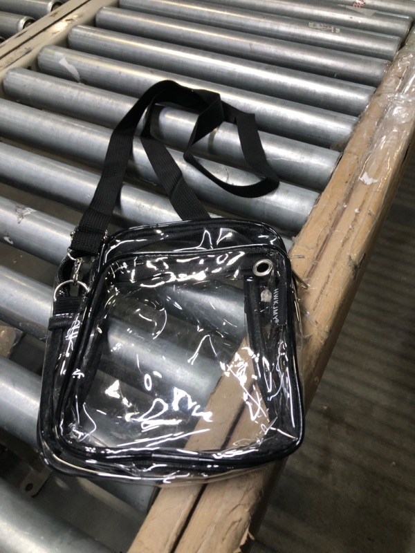 Photo 3 of HWKJMY Clear Bag Stadium Approved - Clear Purse with Front Pocket Clear Crossbody Bag for Concerts Festivals Sports Events