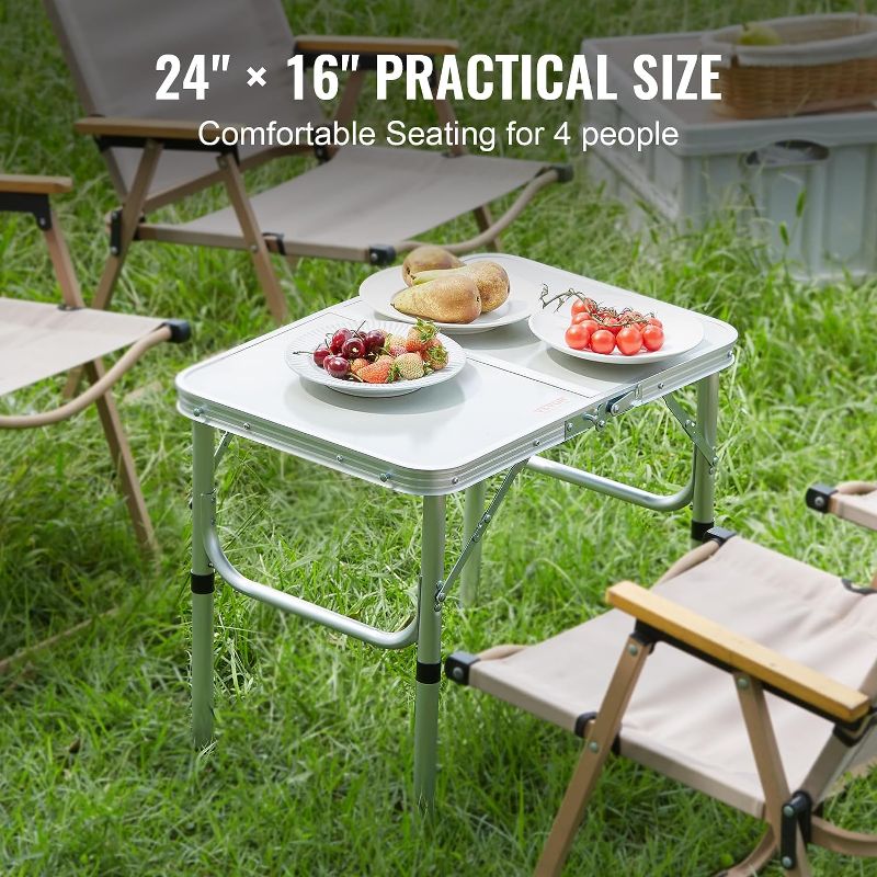 Photo 1 of Aluminum Alloy Folding Table,Multipurpose Portable Aluminum Alloy Folding Table (90 x 60 x 70cm)