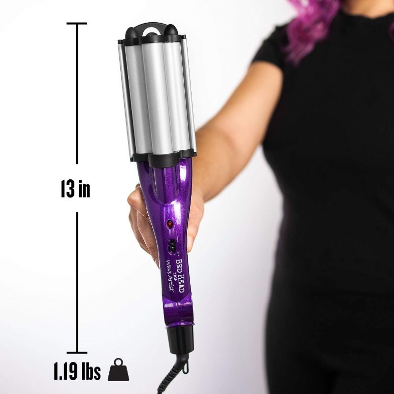 Photo 1 of Bed Head Tourmaline Wave Artist Deep Waver | Combat Frizz and Add Massive Shine for Beachy Waves, (Purple