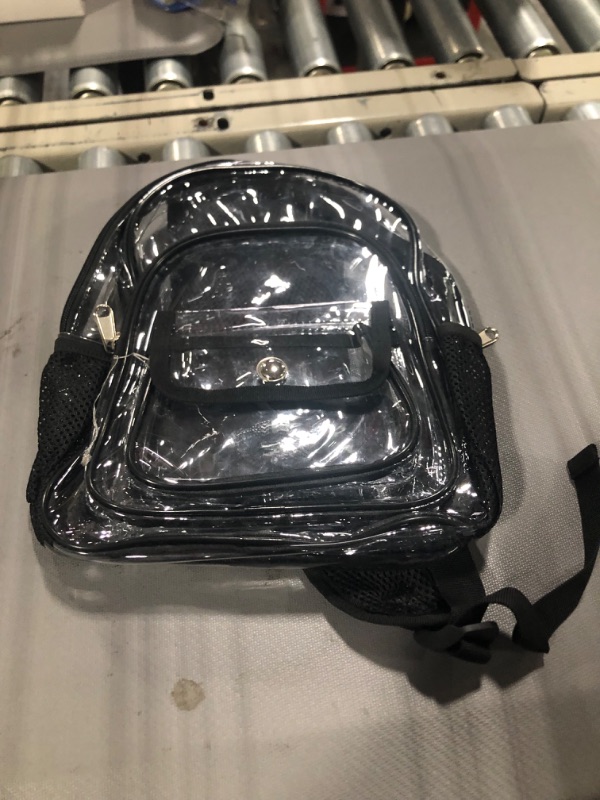 Photo 3 of Clear Backpack Heavy Duty Clear Bookbag See Through Backpack Transparent Plastic Bookbags for School Work,Boys Girls Adults