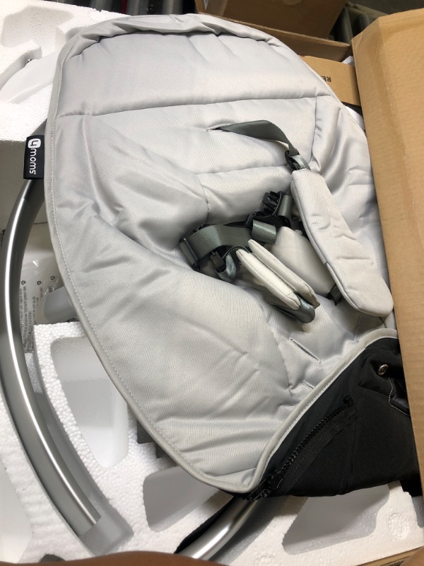 Photo 4 of 4moms MamaRoo Multi-Motion Baby Swing, Bluetooth Baby Swing with 5 Unique Motions, Grey