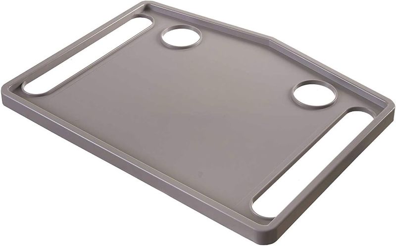 Photo 2 of DMI Walker Tray with Cup Holders, Walker Tray for Folding Walkers, Gray