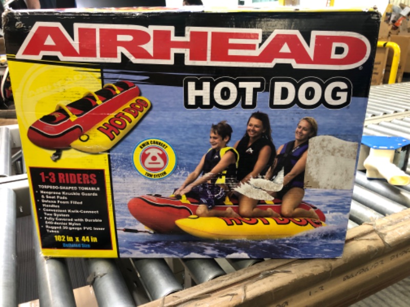 Photo 2 of Airhead Hot Dog | Towable Tube for Boating with 1-5 Rider Options 1-3 Rider