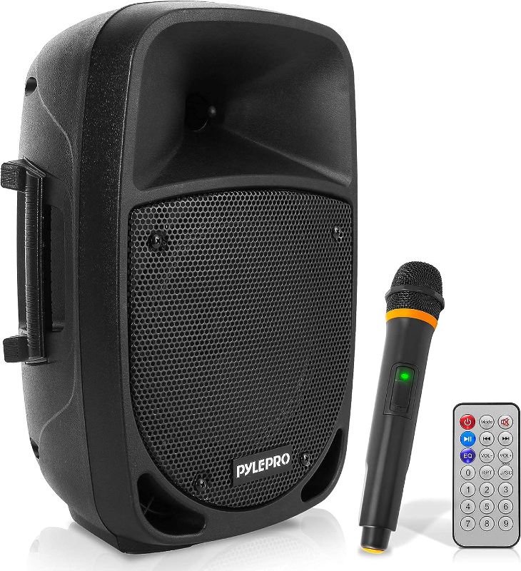 Photo 1 of *power cord NOT included* Pyle 800W Portable Bluetooth PA Speaker - 8’’ Subwoofer, LED Battery Indicator Lights w/ Built-in Rechargeable Battery