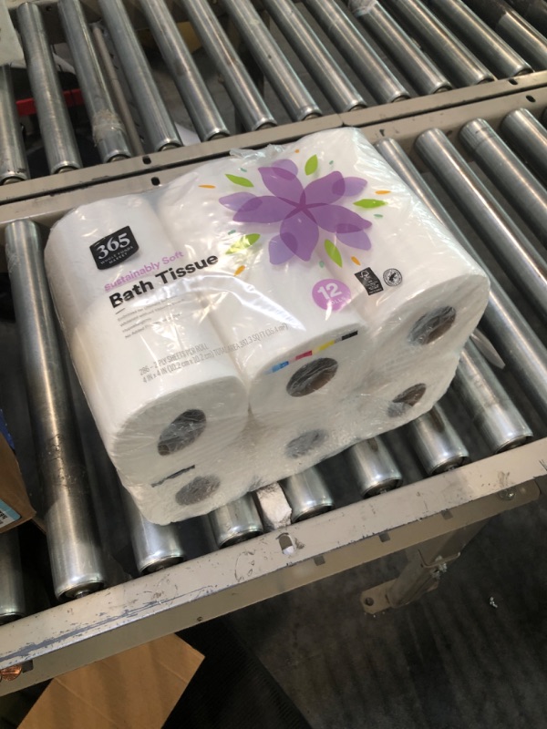 Photo 1 of 365 by Whole Foods Market, Bath Tissue Double Roll 286 Sheet 12 Count, 286 Count 12 Count (Pack of 1)