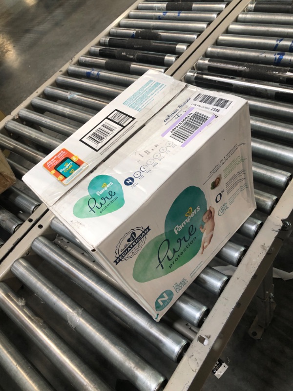 Photo 1 of Diapers Size 0, 128 Count - Pampers Pure Protection Disposable Baby Diapers, Hypoallergenic and Unscented Protection, Enormous Pack (Packaging & Prints May Vary) Size 0 (128 Count) ONE Month Supply