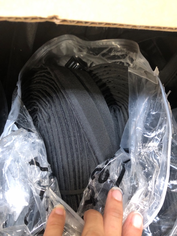 Photo 1 of 4 Pcs Flat Soaker Hose 1/2" Consistent Drip Hoses Leakproof Save 80% Water Garden Hoses Heavy Duty Double Layer Sprinkler Hose for Tree Vegetable Garden Beds, Black (75Ft/PCS)
