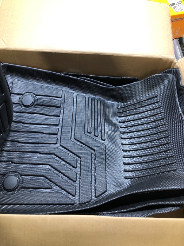 Photo 6 of (6 Pack) Tesla Model Y Floor Mats 2023 2022 2021 2020 3D Full Cover Front Rear Trunk Mats Custom Fits Floor Liners for Tesla Model Y Accessories All-Weather Protect Rear Cargo Liner Mats Model Y ?6 Pack?Floor+Cargo+Trunk Mats