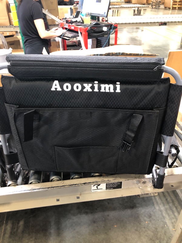 Photo 4 of AOOXIMI Stadium Seats for Bleachers with Back Support, Bleacher Seats with Backs and Cushion Wide, Stadium Chairs with Cup Holders, Mesh Bags and Hide Hooks, for Basketball and Football Bench Seats