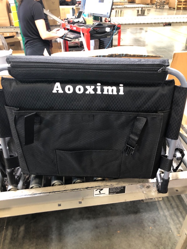 Photo 1 of AOOXIMI Stadium Seats for Bleachers with Back Support, Bleacher Seats with Backs and Cushion Wide, Stadium Chairs with Cup Holders, Mesh Bags and Hide Hooks, for Basketball and Football Bench Seats