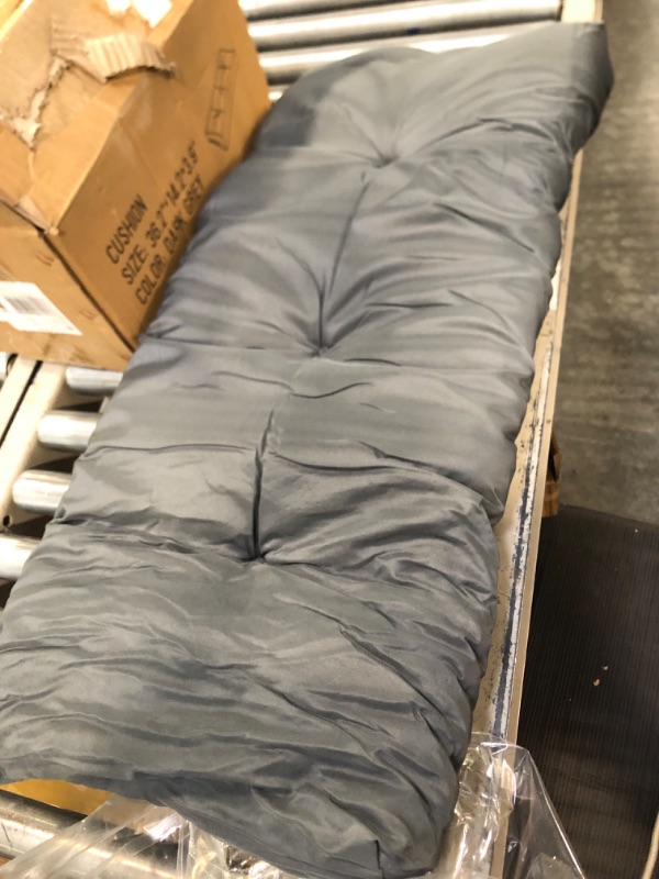 Photo 1 of 33" x 15" gray cushion