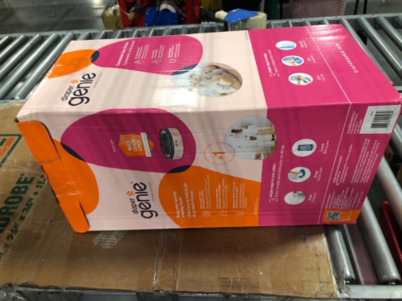 Photo 1 of Diaper Genie Expressions Pail | Odor-Controlling Baby Diaper Disposal System | Includes Diaper Pail and 1 Starter Refill Bag