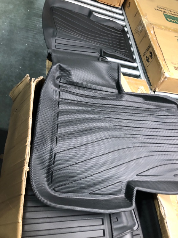 Photo 3 of Auxko All Weather Floor Mats Fit for BMW X1 2023 TPE Rubber Liners X1 2023 Accessories Set All Season Guard Odorless Anti-Slip Floor Mats