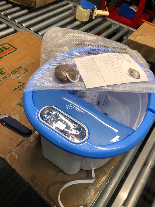Photo 1 of Ivation Foot Spa Massager - Heated Bath, Automatic Massage Rollers, Vibration, Bubbles, Digital Adjustable Temperature Control, 3 Pedicure Attachments
