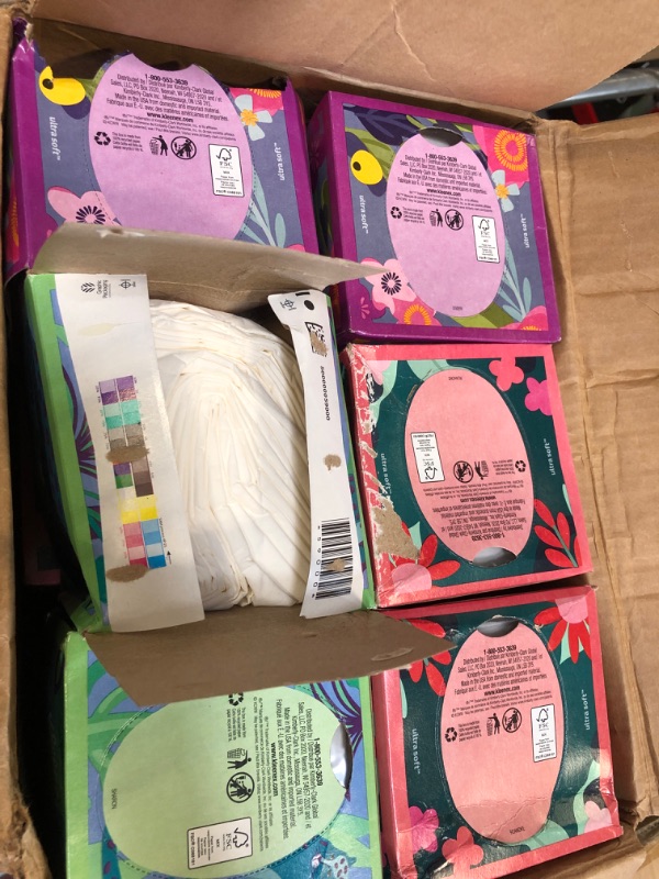 Photo 1 of Kleenex Expressions Ultra Soft Facial Tissues, Soft Facial Tissue, 18 Cube Boxes, 60 Tissues per Box, 3-Ply (1,080 Total Tissues) NEW