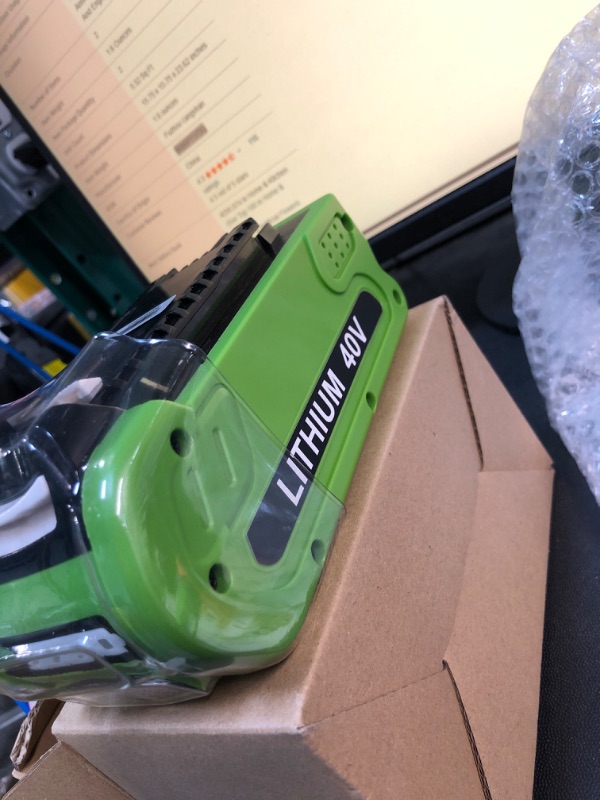 Photo 1 of Powilling 40V 3.0Ah Replacement Lithium Battery for GreenWorks 29462 Battery GreenWorks 40V G-MAX Power Tools 29252 20202 22262