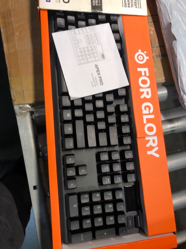 Photo 1 of SteelSeries Apex Pro World's Fastest Mechanical Gaming Keyboard – Adjustable Actuation Switches – OLED Smart Display – RGB Backlit