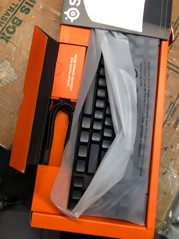 Photo 3 of New SteelSeries Apex Pro TKL Wireless 2023 Ed. - World's Fastest Mechanical Gaming Keyboard – Adjustable Actuation – Esports Tenkeyless – OLED Screen – PBT Keycaps – Bluetooth 5.0 – 2.4GHz – USB-C Apex Pro TKL 2023 Wireless Keyboard