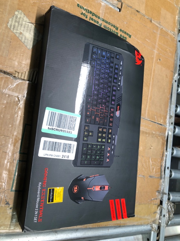 Photo 2 of Redragon S101 Gaming Keyboard, M601 Mouse, RGB Backlit Gaming Keyboard, Programmable Backlit Gaming Mouse, Value Combo Set [New Version] Black