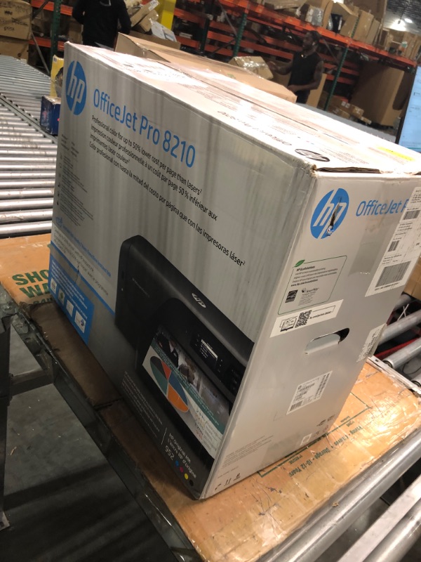 Photo 2 of HP OfficeJet Pro 8210 Wireless Color Printer (D9L64A) with and Instant Ink $5 Prepaid Code Printer + Instant Ink