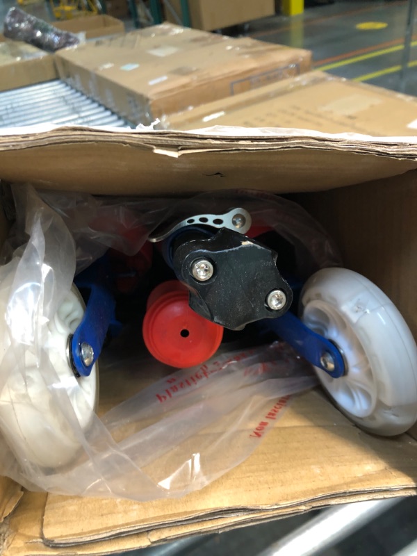 Photo 1 of Yvolution Neon Fliker DLX Scooter Self Propelling LED Wiggle Scooter Foldable Drifting Scooter with Light Up Wheels for Kids Age 7+ Red
