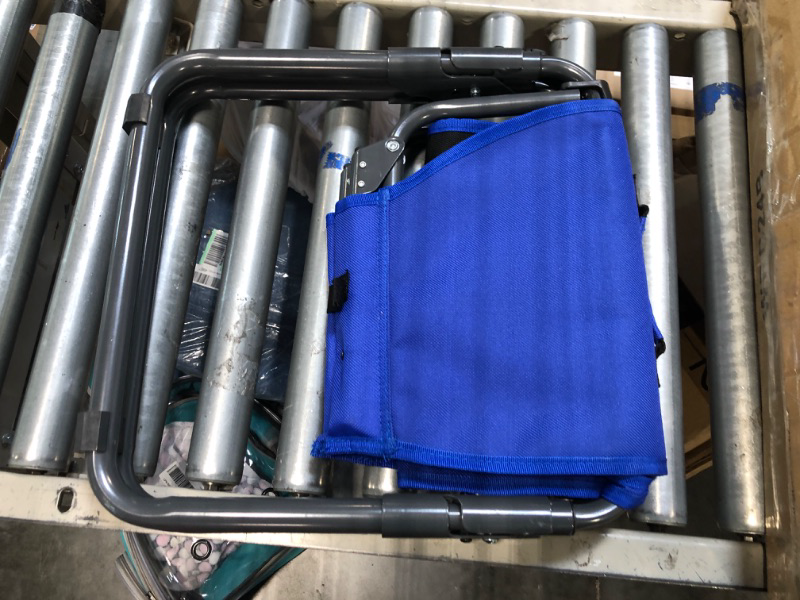 Photo 1 of ALPHA CAMP Stadium Seat Padded Chair for Bleachers with Back& Arm Rest Blue