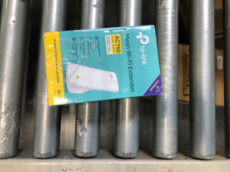 Photo 1 of TP-Link WiFi Extender with Ethernet Port, Dual Band 5GHz/2.4GHz , Up to 44% more bandwidth than single band, Covers Up to 1200 Sq.ft and 30 Devices, signal booster amplifier supports OneMesh(RE220) AC750