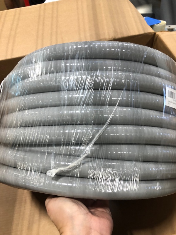 Photo 4 of 1inch 25ft Electrical Conduit Kit,with 5 Straight and 3 Angle Fittings Included,Flexible Non Metallic Liquid Tight Electrical Conduit(1" Dia, 25 Feet) 1IN,25FT