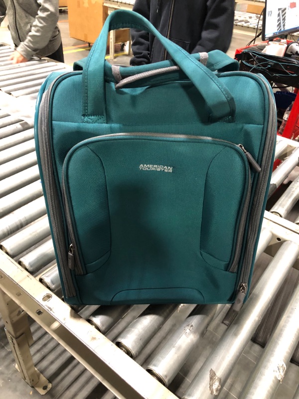 Photo 1 of American Tourister 4 Kix Expandable Softside Luggage, Teal, Underseater Underseater Teal