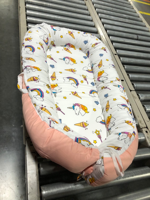 Photo 1 of Baby Lounger Cover Baby Nest Cover for Baby Girls Boys Soft Breathable Sleep Bed Cover Fits 0-24 Months Newborn Infant Babies Unicorn one size