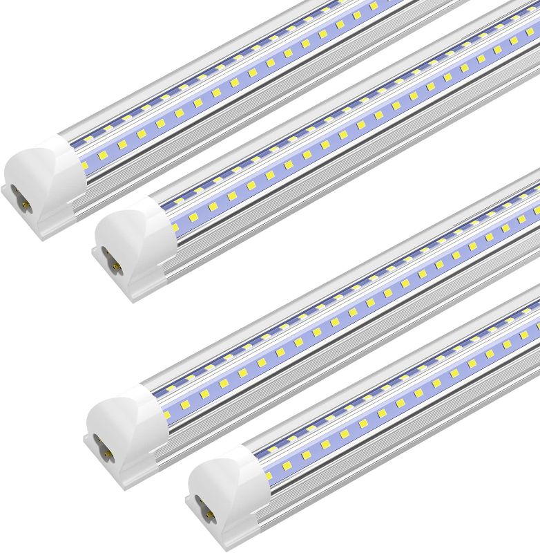 Photo 1 of SHOPLED LED Shop Light 2FT, 18W 2340LM 5000K Daylight White, T8 LED Light Fixtures, Linkable Utility Ceiling Lights, 2 Foot LED Tube Light for Workbench, 4 Pack