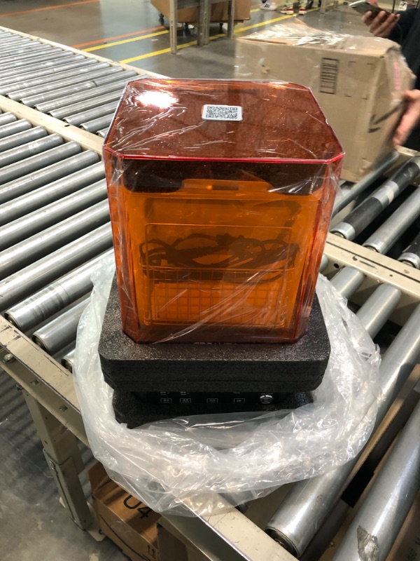 Photo 1 of Creality Wash and Cure Station UW-01 2 in 1 Machine for Creality Resin 3D Printer UV Curing Rotary Box Bucket for LCD/DLP/SLA Washing Size 7.48x6.06x7.87 inches