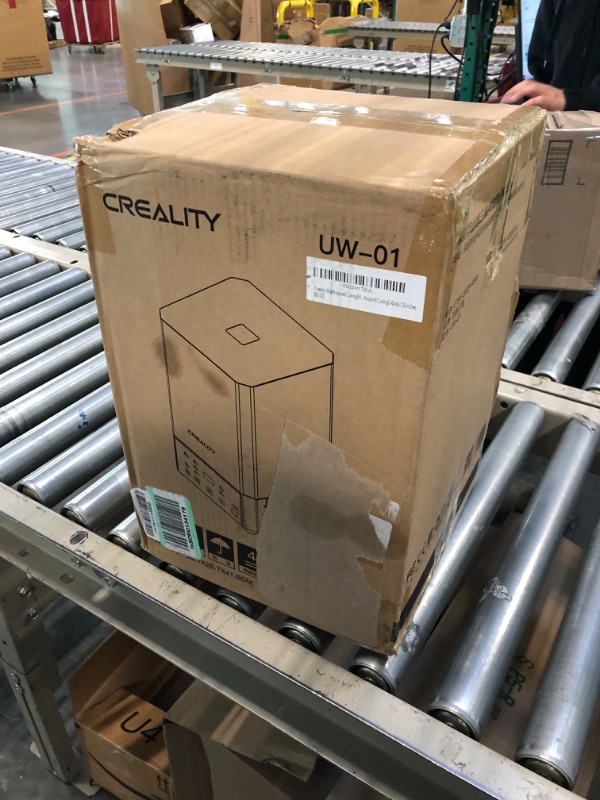 Photo 1 of Creality Wash and Cure Station UW-01 2 in 1 Machine for Creality Resin 3D Printer UV Curing Rotary Box Bucket for LCD/DLP/SLA Washing Size 7.48x6.06x7.87 inches