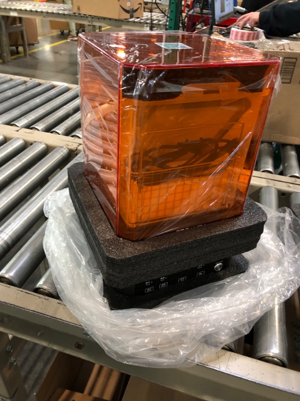 Photo 1 of Creality Wash and Cure Station UW-01 2 in 1 Machine for Creality Resin 3D Printer UV Curing Rotary Box Bucket for LCD/DLP/SLA Washing Size 7.48x6.06x7.87 inches