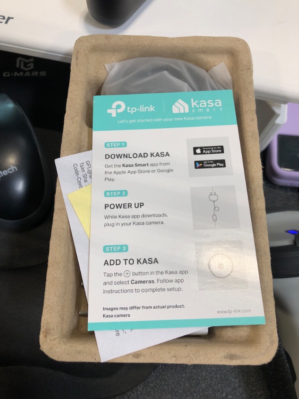Photo 1 of Kasa Smart 2K QHD Indoor Security Camera, Person/Baby Crying/Motion Detection, 2-Way Audio, 30Ft. Night Vision, Cloud/SD Card Storage(Up to 256 GB), Works with Alexa & Google Home (KC400)