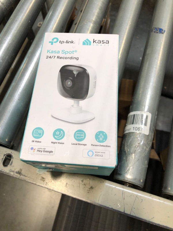 Photo 1 of Kasa Smart 2K QHD Indoor Security Camera, Person/Baby Crying/Motion Detection, 2-Way Audio, 30Ft. Night Vision, Cloud/SD Card Storage(Up to 256 GB), Works with Alexa & Google Home (KC400)