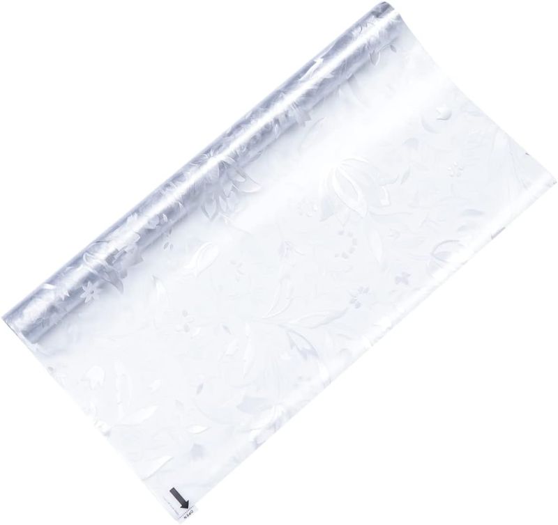 Photo 1 of Abaodam 1 Roll Tulip Frosted Glass Sticker UV Sticker Translucent Window Film Frosted Glass Film Static Cling Window Film Privacy Screen Paper Window Privacy Film Anti-uv 3D Door Sticker